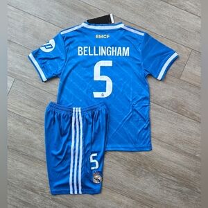 Real Madrid Away Team Boy Sports Set For 2025-26 Season Bellingham#5